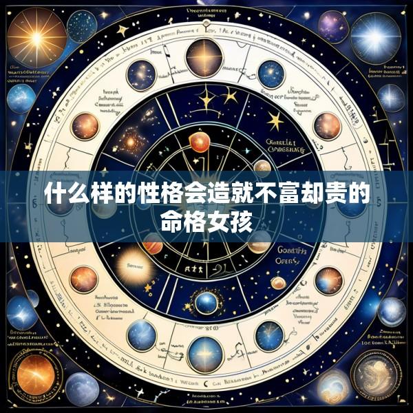 什么样的性格会造就不富却贵的命格女孩