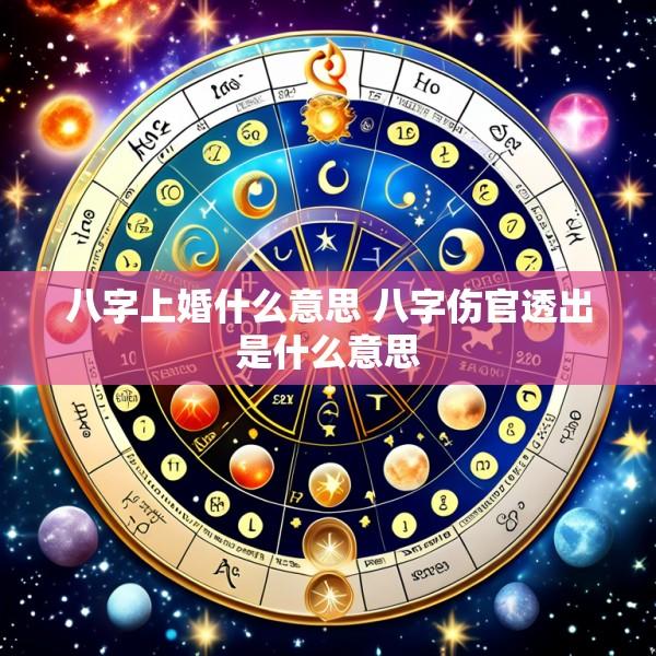 八字上婚什么意思 八字伤官透出是什么意思