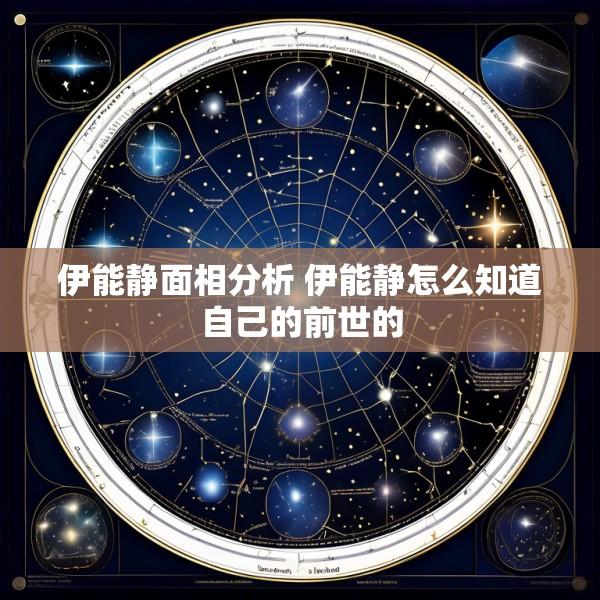 伊能静面相分析 伊能静怎么知道自己的前世的