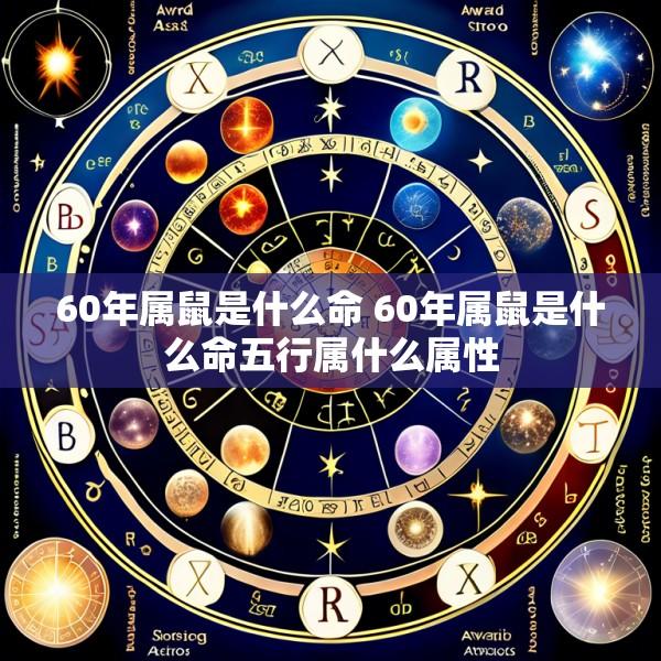 60年属鼠是什么命 60年属鼠是什么命五行属什么属性