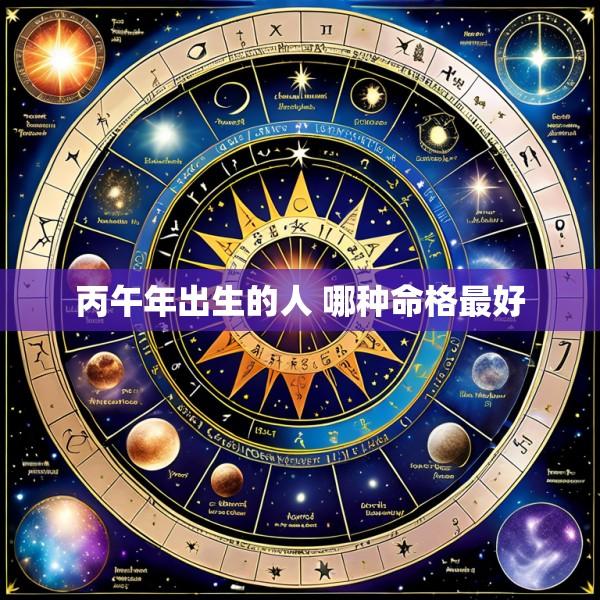 丙午年出生的人 哪种命格最好
