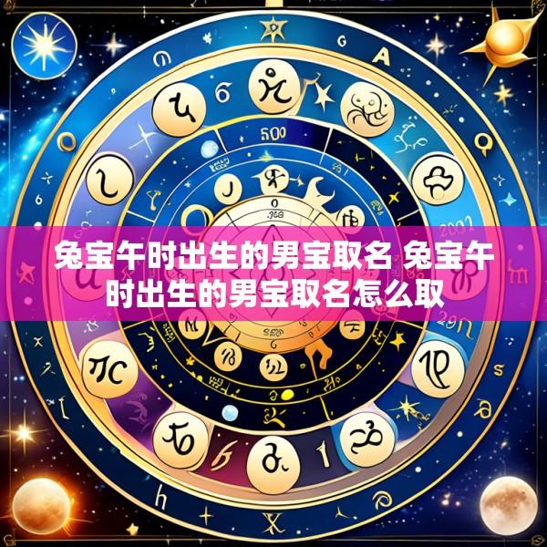 兔宝午时出生的男宝取名 兔宝午时出生的男宝取名怎么取