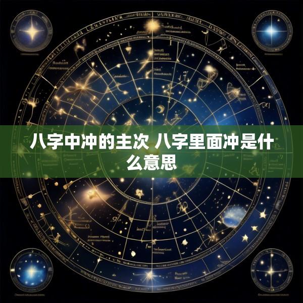 八字中冲的主次 八字里面冲是什么意思