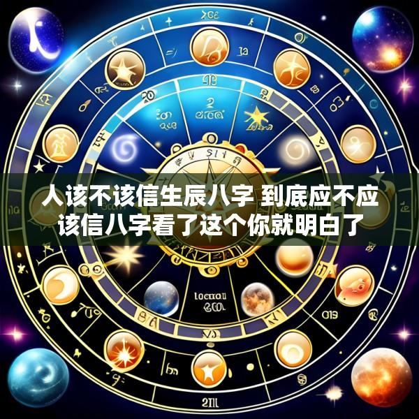 人该不该信生辰八字 到底应不应该信八字看了这个你就明白了