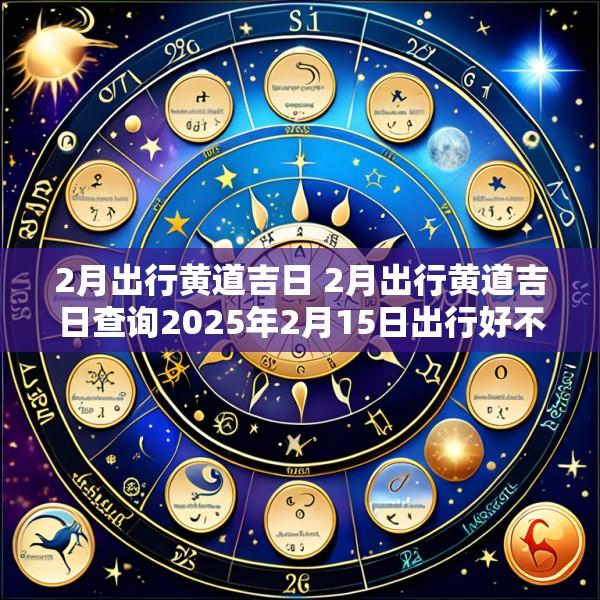 2月出行黄道吉日 2月出行黄道吉日查询2025年2月15日出行好不好