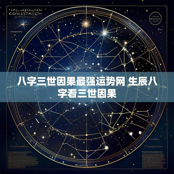 八字三世因果最强运势网 生辰八字看三世因果