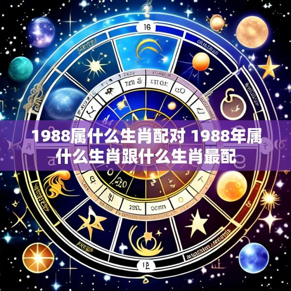 1988属什么生肖配对 1988年属什么生肖跟什么生肖最配