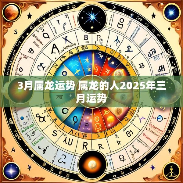 3月属龙运势 属龙的人2025年三月运势