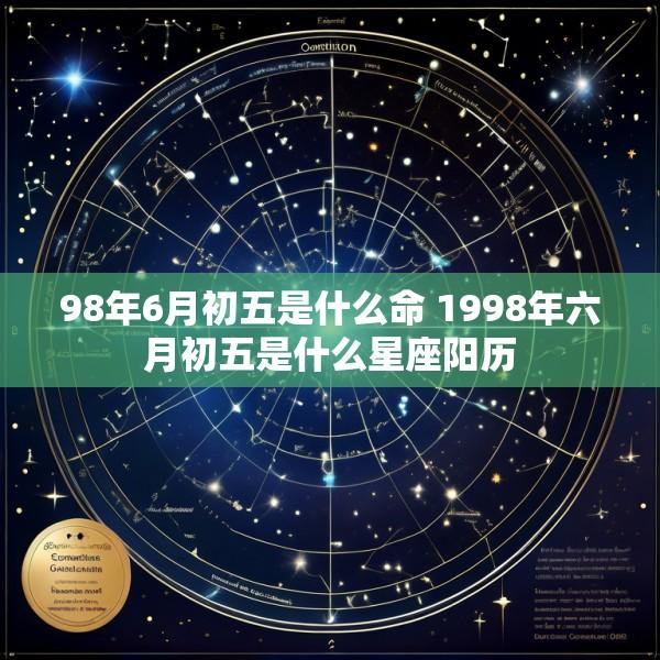 98年6月初五是什么命 1998年六月初五是什么星座阳历