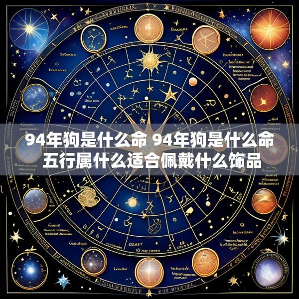 94年狗是什么命 94年狗是什么命 五行属什么适合佩戴什么饰品