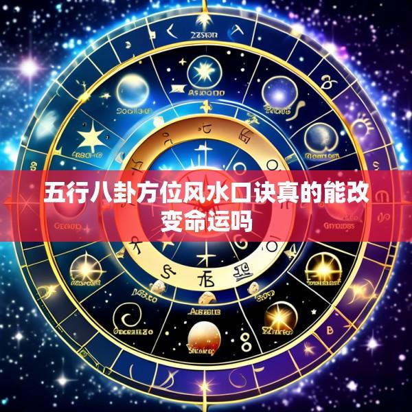 五行八卦方位风水口诀真的能改变命运吗