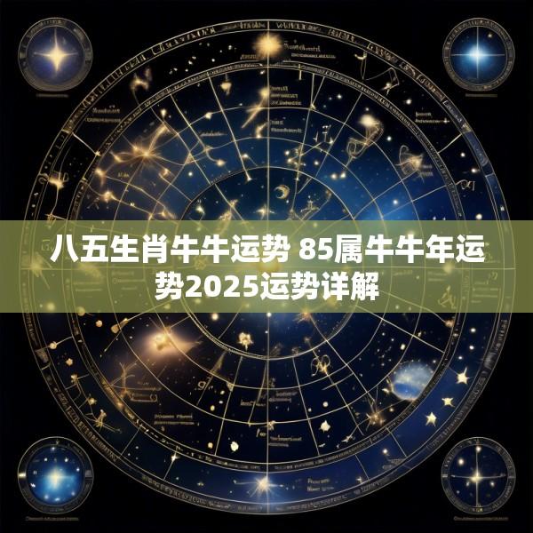 八五生肖牛牛运势 85属牛牛年运势2025运势详解