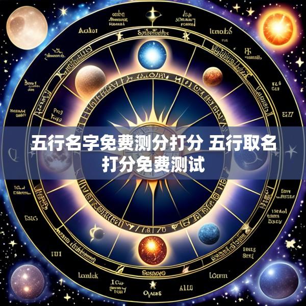 五行名字免费测分打分 五行取名打分免费测试