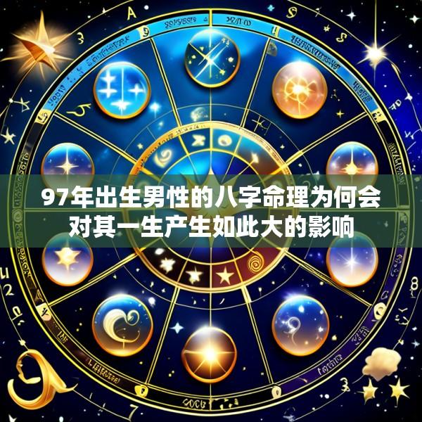 97年出生男性的八字命理为何会对其一生产生如此大的影响