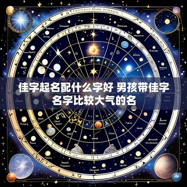 佳字起名配什么字好 男孩带佳字名字比较大气的名