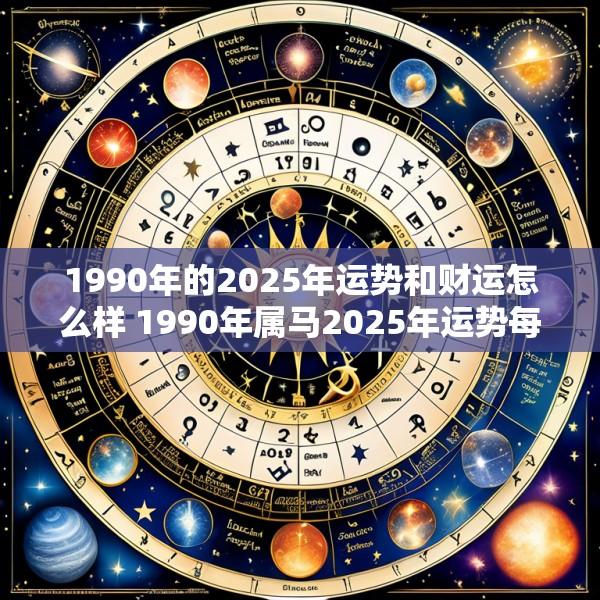 1990年的2025年运势和财运怎么样 1990年属马2025年运势每月运势