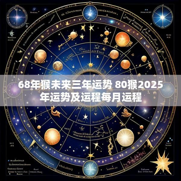 68年猴未来三年运势 80猴2025年运势及运程每月运程