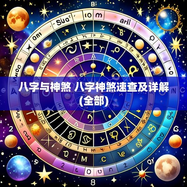 八字与神煞 八字神煞速查及详解(全部)
