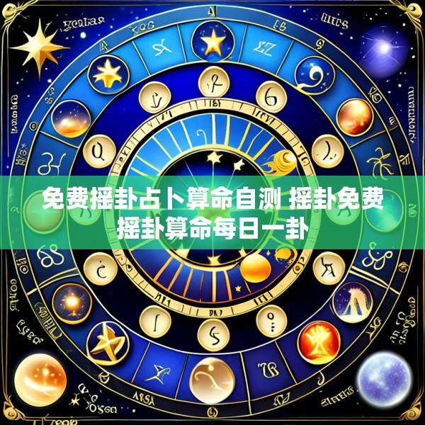 免费摇卦占卜算命自测 摇卦免费摇卦算命每日一卦