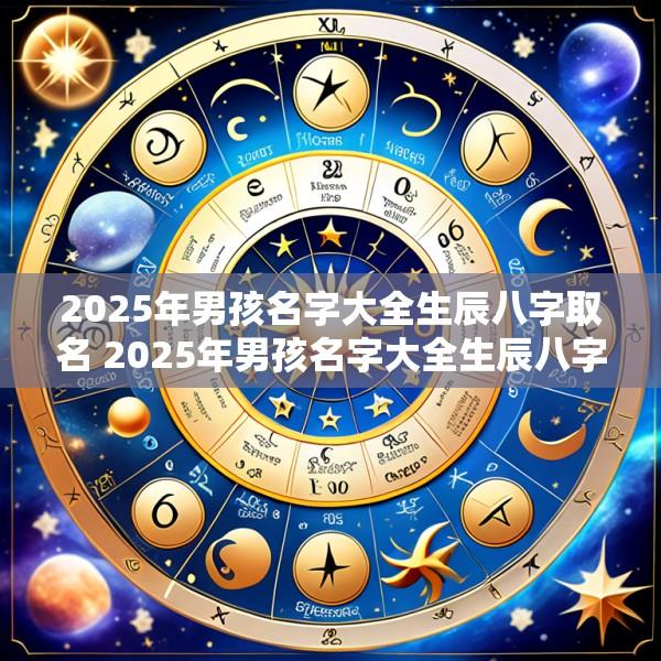 2025年男孩名字大全生辰八字取名 2025年男孩名字大全生辰八字取名叫什么