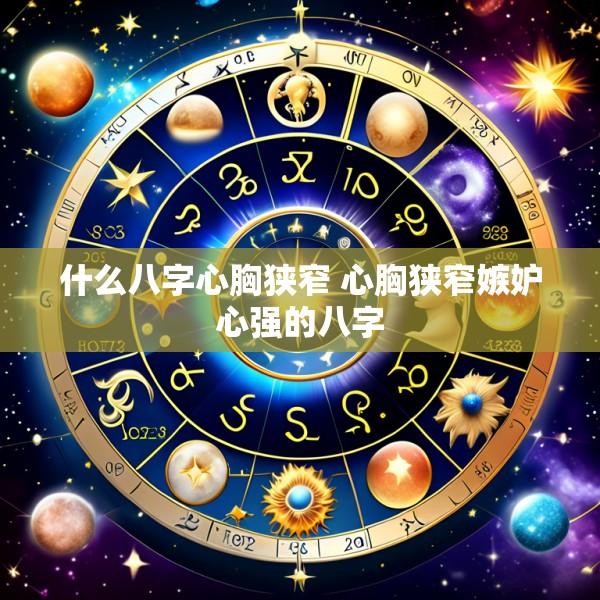 什么八字心胸狭窄 心胸狭窄嫉妒心强的八字