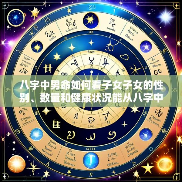 八字中男命如何看子女子女的性别、数量和健康状况能从八字中看出吗