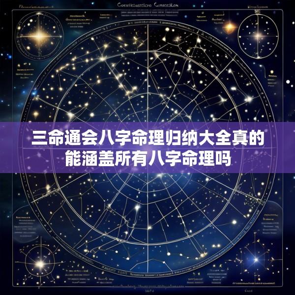 三命通会八字命理归纳大全真的能涵盖所有八字命理吗