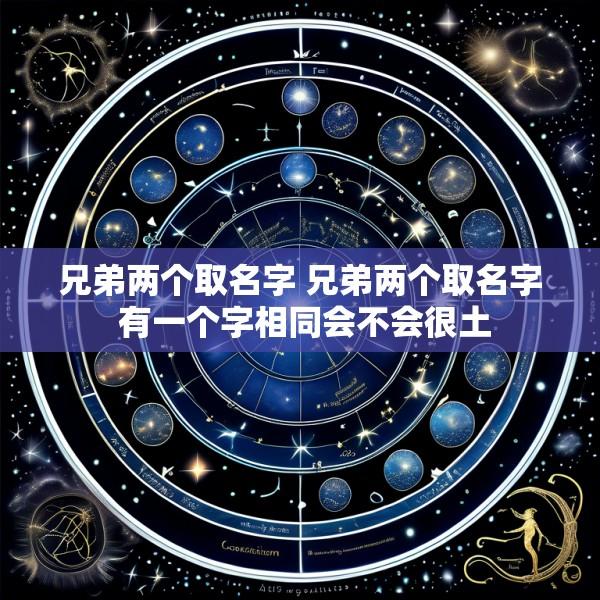 兄弟两个取名字 兄弟两个取名字 有一个字相同会不会很土