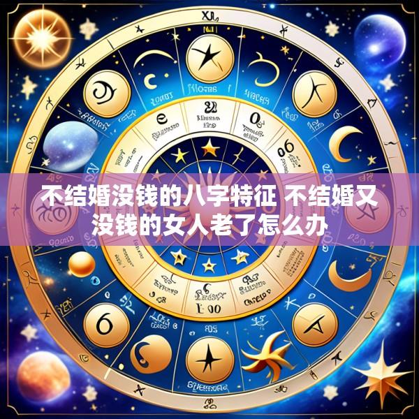不结婚没钱的八字特征 不结婚又没钱的女人老了怎么办