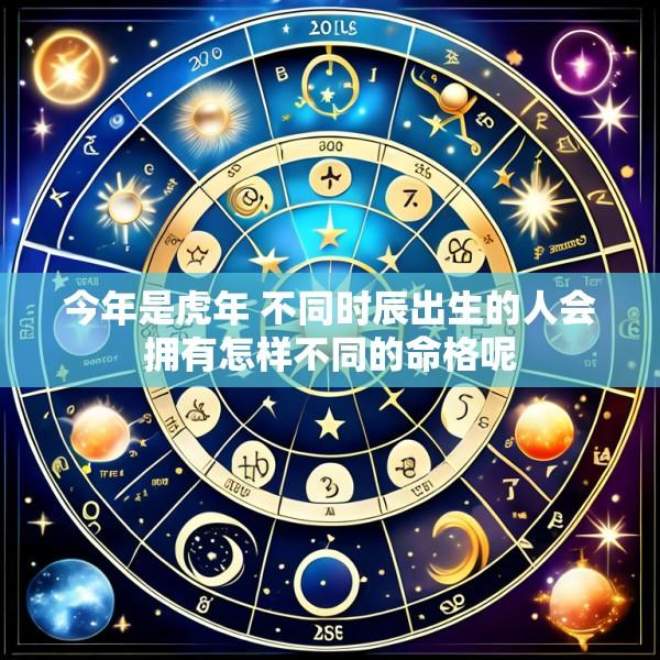 今年是虎年 不同时辰出生的人会拥有怎样不同的命格呢