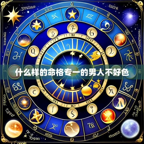 什么样的命格专一的男人不好色