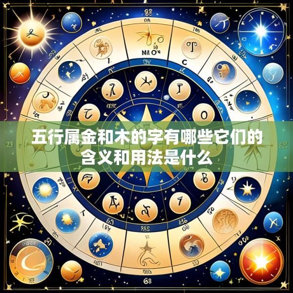五行属金和木的字有哪些它们的含义和用法是什么