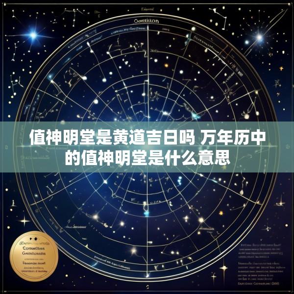 值神明堂是黄道吉日吗 万年历中的值神明堂是什么意思