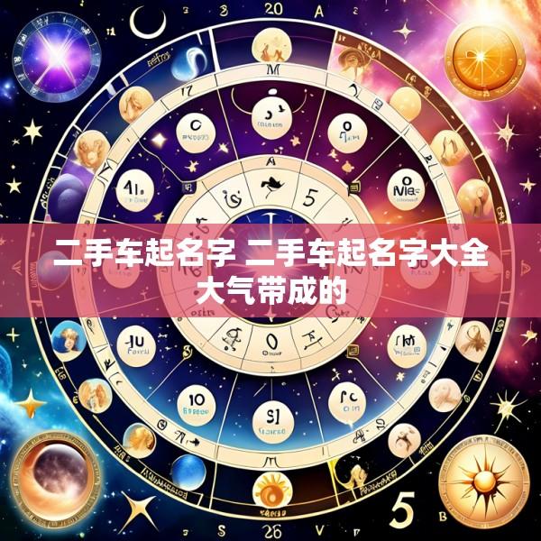 二手车起名字 二手车起名字大全大气带成的