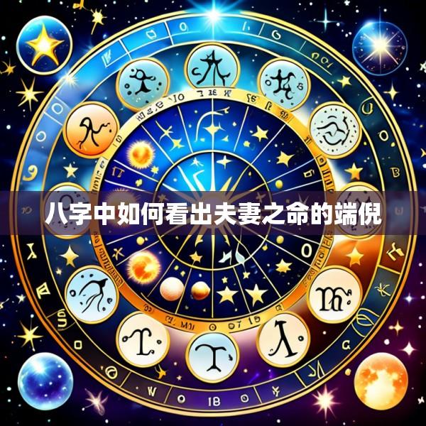 八字中如何看出夫妻之命的端倪