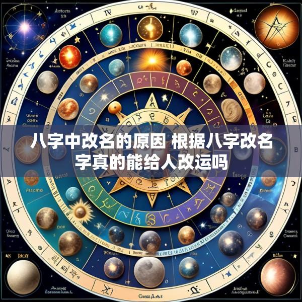八字中改名的原因 根据八字改名字真的能给人改运吗