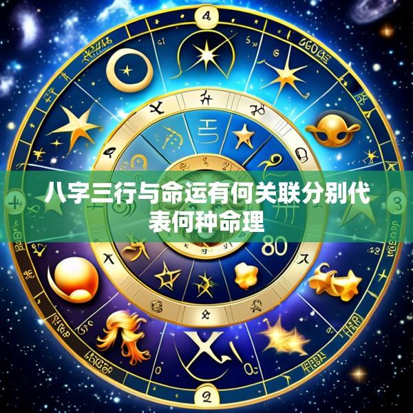 八字三行与命运有何关联分别代表何种命理
