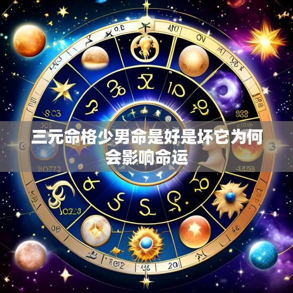 三元命格少男命是好是坏它为何会影响命运