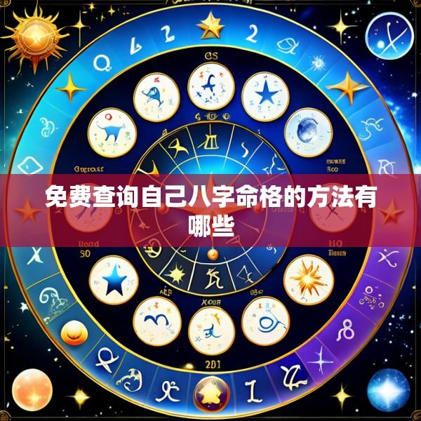 免费查询自己八字命格的方法有哪些