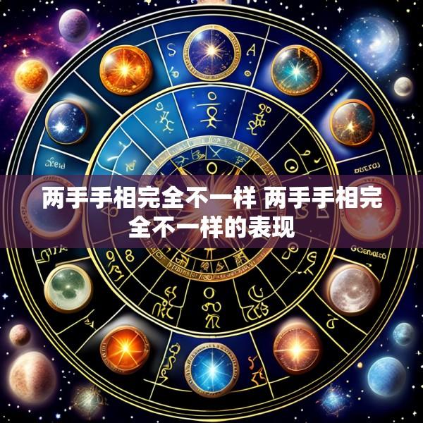 两手手相完全不一样 两手手相完全不一样的表现