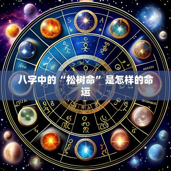 八字中的“松树命”是怎样的命运