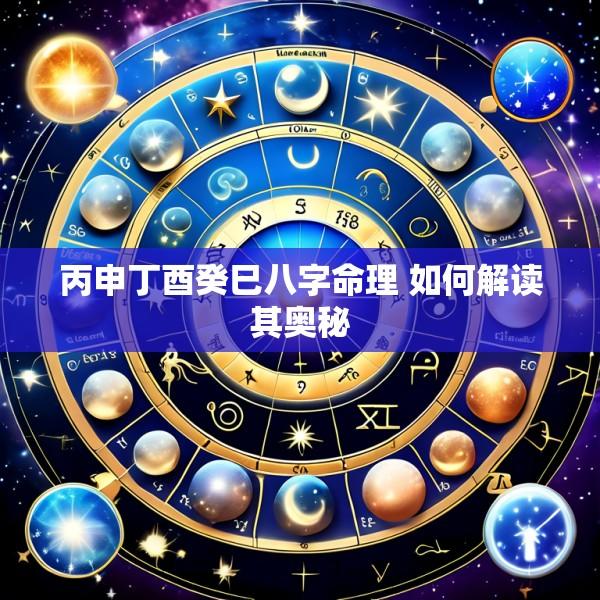丙申丁酉癸巳八字命理 如何解读其奥秘