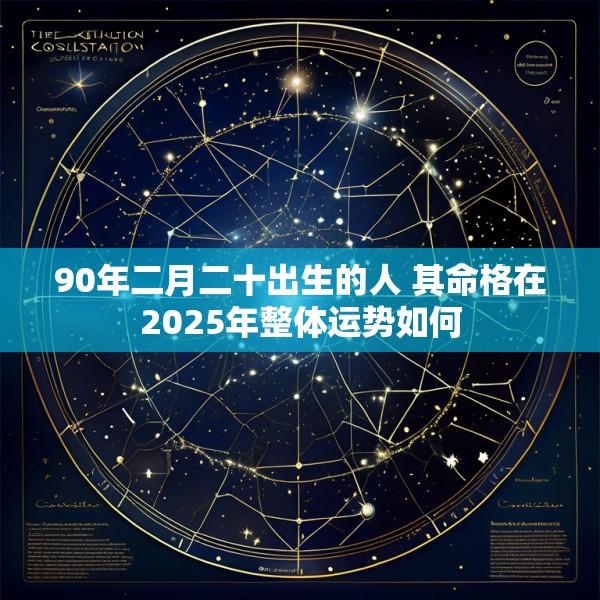 90年二月二十出生的人 其命格在2025年整体运势如何