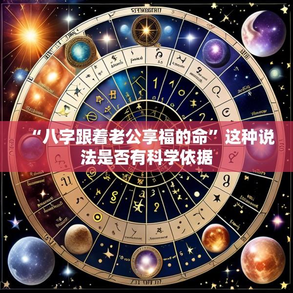 “八字跟着老公享福的命”这种说法是否有科学依据