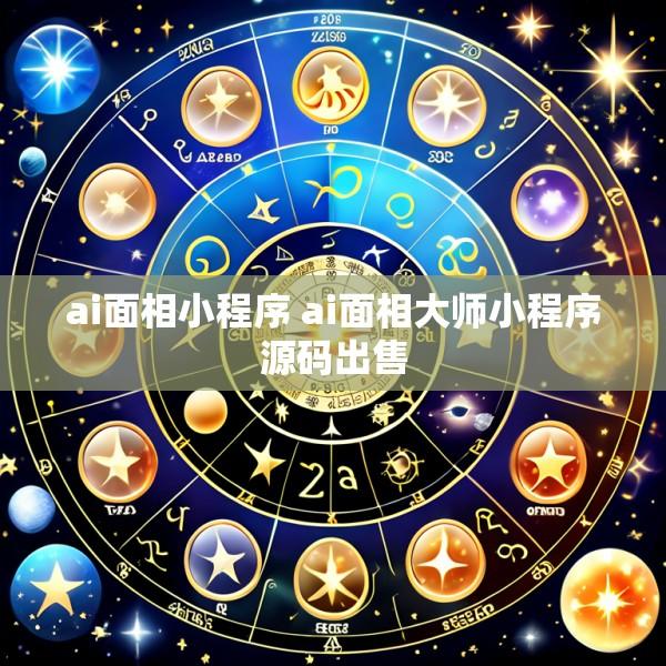 ai面相小程序 ai面相大师小程序源码出售
