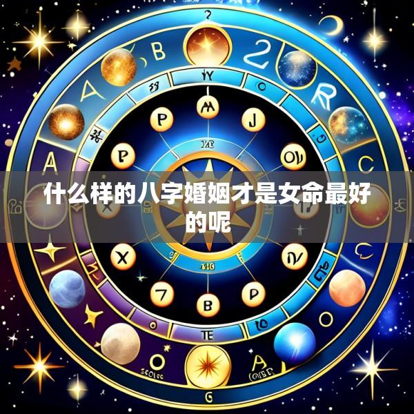 什么样的八字婚姻才是女命最好的呢