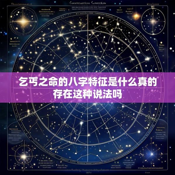 乞丐之命的八字特征是什么真的存在这种说法吗