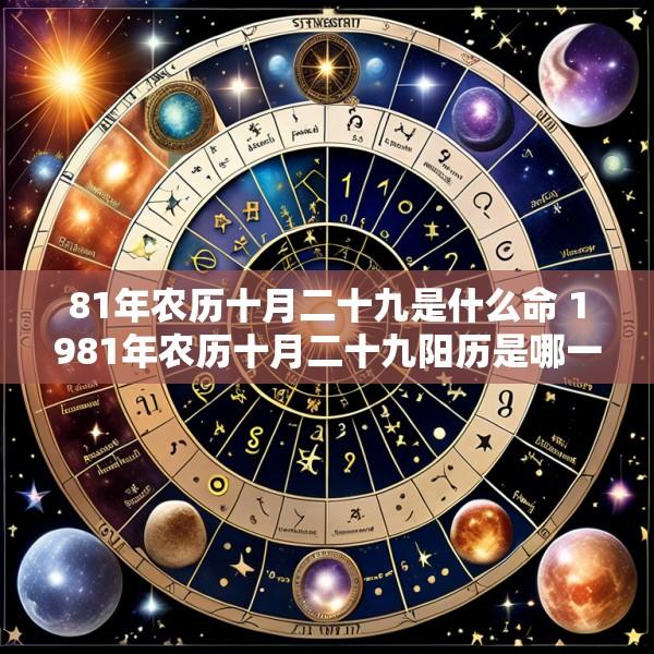 81年农历十月二十九是什么命 1981年农历十月二十九阳历是哪一天
