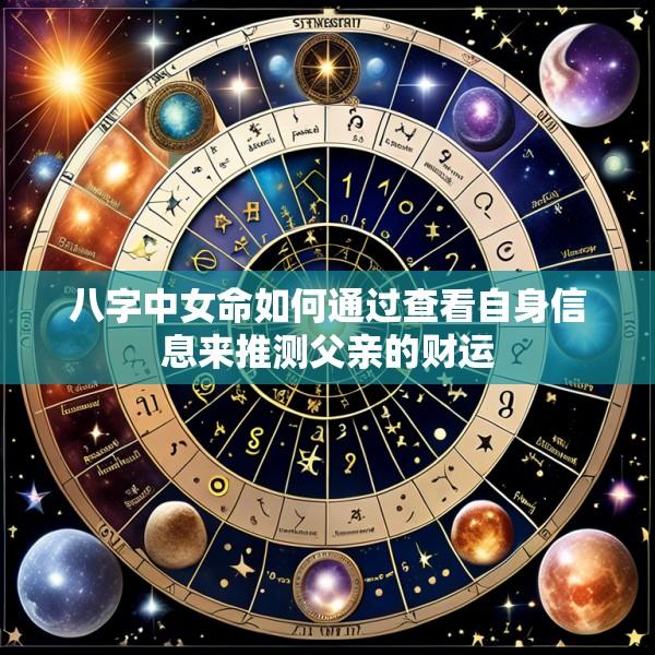 八字中女命如何通过查看自身信息来推测父亲的财运