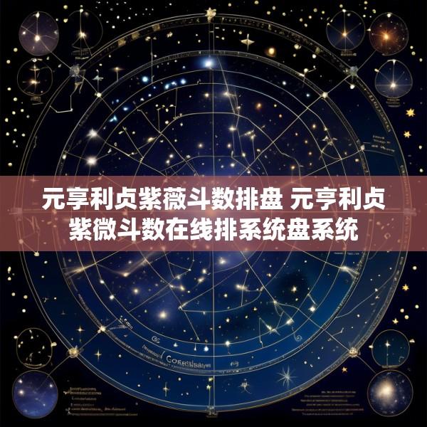 元享利贞紫薇斗数排盘 元亨利贞紫微斗数在线排系统盘系统